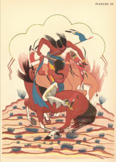"Sioux Battle" Oscar Howe