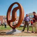 WCU 'wi' sculpture.
